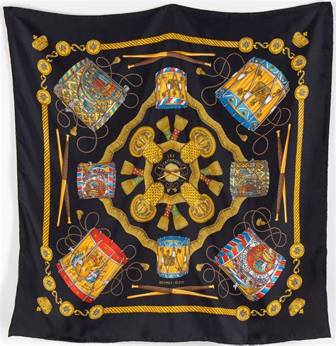 hermes les tambours|Hermès 'Les Tambours' Silk Scarf .